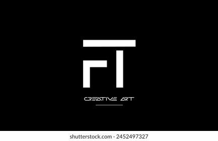 FT, TF, F, T letras abstractas logo monograma