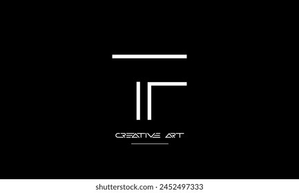 FT, TF, F, T abstract letters logo monogram