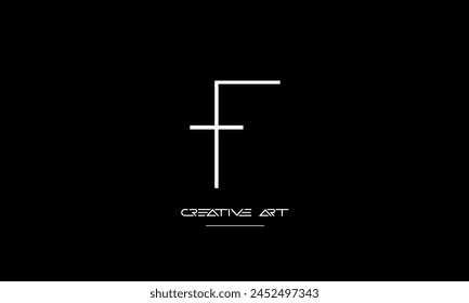 FT, TF, F, T letras abstractas logo monograma