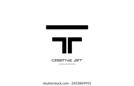 FT, TF, F, T Abstrakte Buchstaben Logo Monogramm
