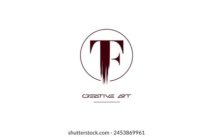 FT, TF, F, T Abstrakte Buchstaben Logo Monogramm