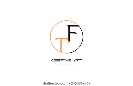 FT, TF, F, T Abstrakte Buchstaben Logo Monogramm