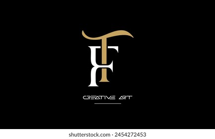 FT, TF, F, T Abstrakte Buchstaben Logo Monogramm