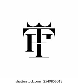 FT TF Initial with Crown Logo Template