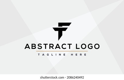 ft tf diseño inicial de logotipo vectorial idea gráfica creativa