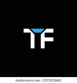 FT o TF ‍ diseño de letras abstractas. Espectacular negocio profesional impresionante marca artística empresa de diferentes colores ilustración logo.