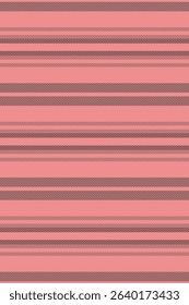 Ftage lines textile fabric, symmetry stripe texture seamless. Hovering vector pattern vertical background in red and pastel colors palette.
