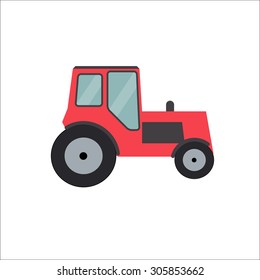 Ftat Tractor Vector Illustration EPS10