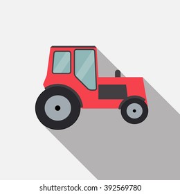 Ftat Tractor Vector Illustration EPS10