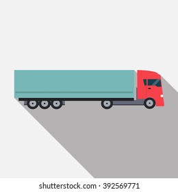 Ftat Truck Vector Illustration EPS10