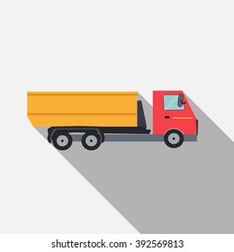 Ftat Truck Vector Illustration EPS10