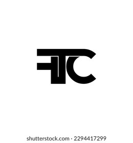 ftc initial letter monogram logo design