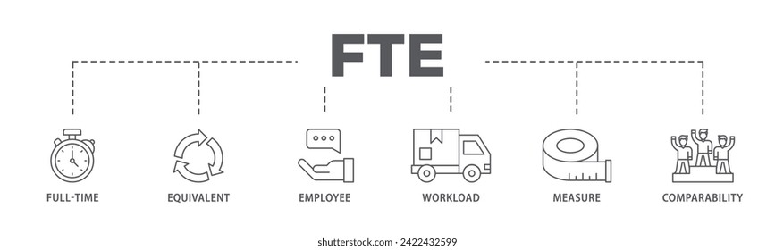 FTE web banner icon vector illustration concept consists of defi, white paper, play to earn, digital token, nft, blockchain, pool rewards and staking icon live stroke and easy to edit