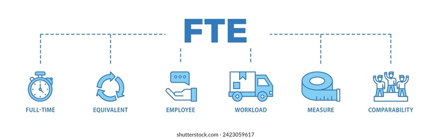 FTE web banner icon vector illustration concept consists of defi, white paper, play to earn, digital token, nft, blockchain, pool rewards and staking icon live stroke and easy to edit