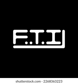 Logo de la carta FTI diseño creativo con gráfico vectorial, logotipo FTI simple y moderno.