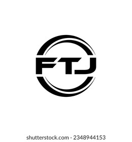 FTJ Logo Design, Inspiration for a Unique Identity. Modern Elegance and Creative Design. Watermark Your Success with the Striking this Logo.