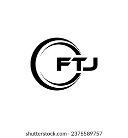 FTJ Logo Design, Inspiration for a Unique Identity. Modern Elegance and Creative Design. Watermark Your Success with the Striking this Logo.