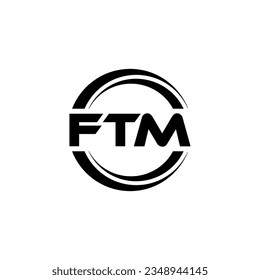 FTM Logo Design, Inspiration for a Unique Identity. Modern Elegance and Creative Design. Watermark Your Success with the Striking this Logo.