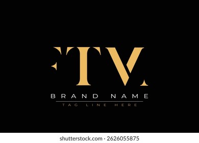 FTN abstrato letra logotipo design. Este logotipo é desenhado por três letras abstratas.
