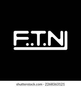 Diseño creativo del logotipo de la letra FTN con gráfico vectorial, logotipo FTN sencillo y moderno.