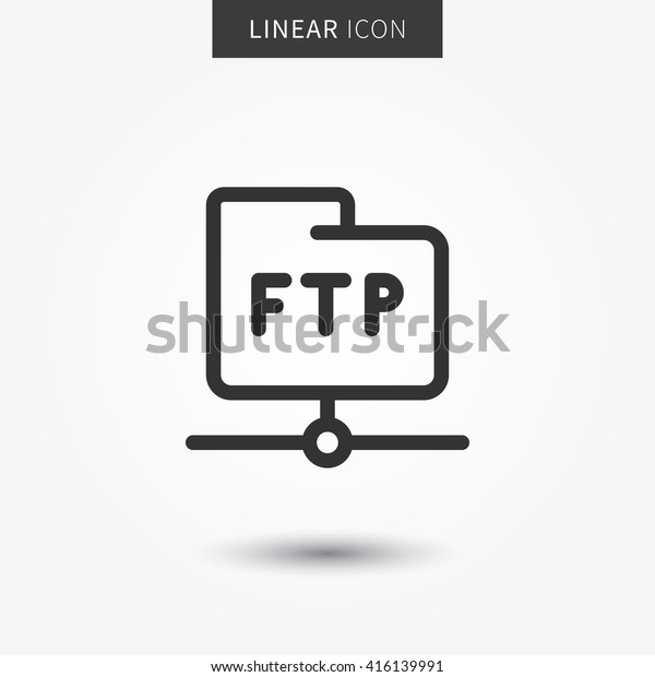Ftp Folder Icon Vector Illustration Isolated Stock Vector (Royalty Free ...
