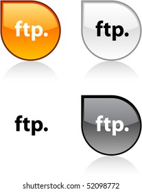 FTP glossy drop vibrant buttons.
