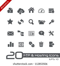 FTP & Hosting Icons // Basics