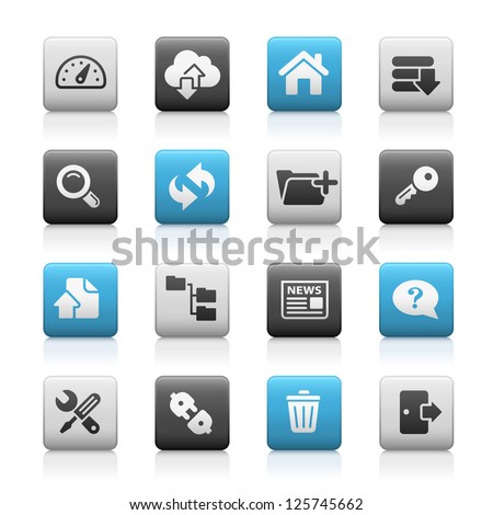 FTP & Hosting Icons // Matte Series