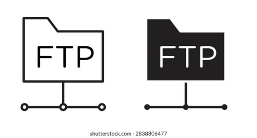 FTP icon editable artwork bundle