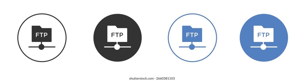 FTP icon logo graphic designs