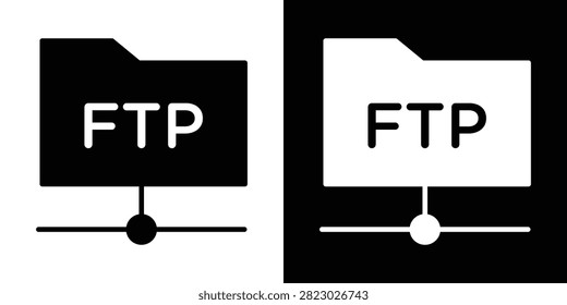 FTP icon minimal art kit. EPS10.
