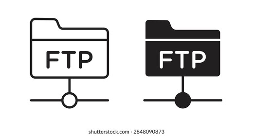FTP icon simple elements collection