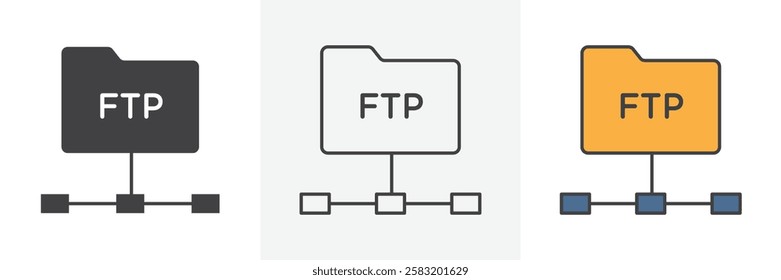 FTP icons pack for website designs