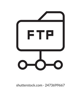 FTP Navigate Up Icon Perfect for File Transfer and Internet Themes