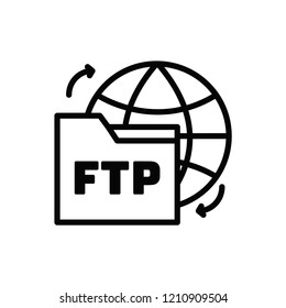 Ftp vector icon