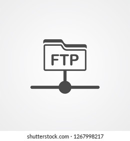 Ftp vector icon sign symbol