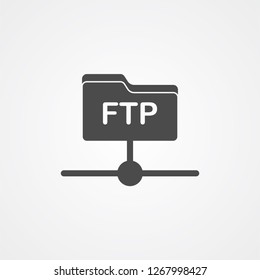 Ftp vector icon sign symbol
