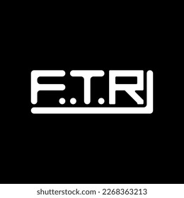 FTR letter logo creative design with vector graphic, FTR simple and modern logo.