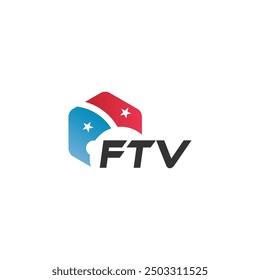 FTV letter logo design on white background. Creative  modern FTV letter logo design. Vector design.
Letters FTV, FTV logo  vector template.