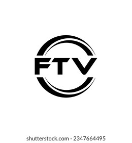 Diseño de logotipos FTV, inspiración para una identidad única. Elegancia moderna y diseño creativo. Marca tu éxito con el impresionante logotipo.