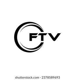 FTV Logo Design, Inspiration for a Unique Identity. Modern Elegance and Creative Design. Watermark Your Success with the Striking this Logo.