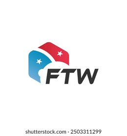 Diseño del logotipo de la letra de FTW en el fondo blanco. Diseño de logotipo de carta FTW moderno creativo. Diseño de Vector.
Letras FTW, Plantilla de Vector del logotipo de FTW.