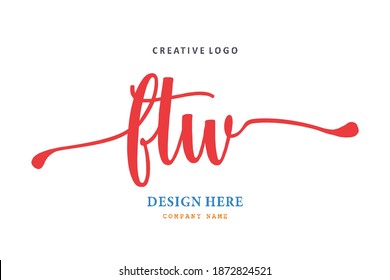 El logotipo de la inscripción de la FTW es sencillo, fácil de entender y autoritario
