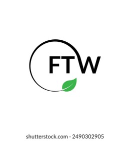 Logo de FTW. Diseños de Moda Mínima, Elemento de Letra de Marca Gráfica de Vector. DISEÑO Abstractas DEL LOGOTIPO DE LA LETRA CREATIVA.