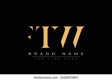 Design do logotipo da letra abstrata FTX. Este logotipo é desenhado por três letras abstratas.