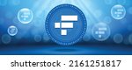FTX Token (FTT) crypto currency futuristic tech vector background. Can be used as wallpaper, website banner, poster and technology backdrop. 