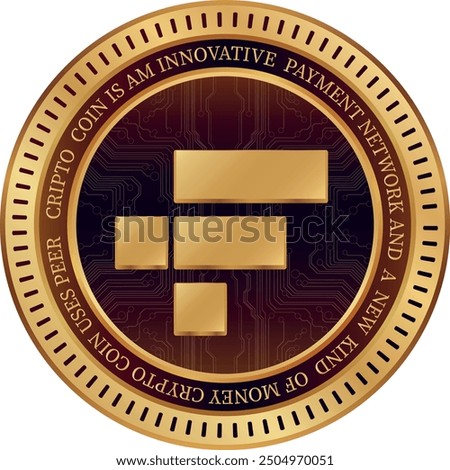 ftx token-ftt cryptocurrency logos on abstract background. 3d illustrations.