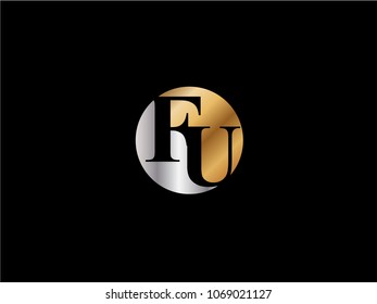 FU circle shape gold silver color design