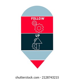 FU - Follow-Up acronym. business concept background.  vector illustration concept with keywords and icons. lettering illustration with icons for web banner, flyer, landing pag