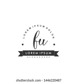 FU Initial beauty monogram logo vector